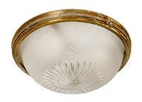 Lot 142 - A DECKHEAD SALOON LAMP, PROBABLY FROM R.M.S. 'AQUITANIA', CIRCA 1915