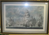 Lot 55 - AFTER ROBERT DODD (BRITISH, 1748-1815) - Battle of Trafalgar; a set of four