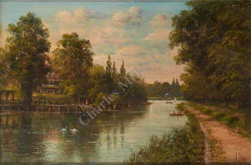 Lot 10 - James Isaiah Lewis (BRITISH, 1861-1934)<br/>Eel...