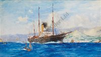 Lot 21 - Charles Dixon (BRITISH, 1872-1934)<br/>S.Y....