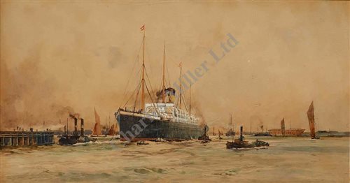 Lot 22 - Charles Dixon (BRITISH, 1872-1934)<br/>The White...