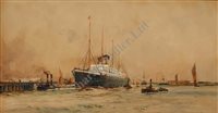 Lot 22 - Charles Dixon (BRITISH, 1872-1934)<br/>The White...