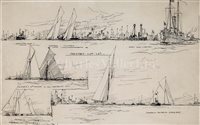 Lot 29 - CHARLES DIXON (BRITISH, 1872-1934)<br/>The 1901...