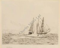 Lot 58 - William Lionel Wyllie (British, 1851-1931)<br/>The...