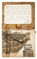 Lot 62 - A UNIQUE ALBUM OF CONTEMPORARY WATERCOLOURS OF...