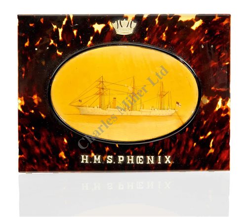 Lot 90 - Ø A COMMEMORATIVE TORTOISESHELL AND IVORY...