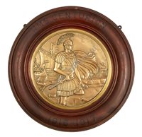 Lot 100 - A 13½IN. TOMPION FROM THE BATTLESHIP H.M.S....