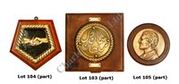 Lot 104 - A GROUP OF LIGHT CRUISER BADGES<br/>heavily cast...