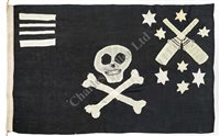 Lot 115 - A RARE 'JOLLY ROGER' FLOWN BY H.M. SUBMARINE...