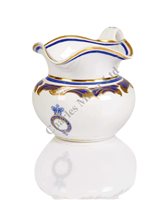 Lot 123 - A BLUE AND WHITE PATTERN MILK JUG FROM THE...