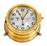 Lot 129 - A KRIEGSMARINE U-BOAT CLOCK<br/>the dial fully...