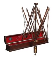 Lot 138 - A GOOD 19TH CENTURY SAILORWORK MAHOGANY AND...