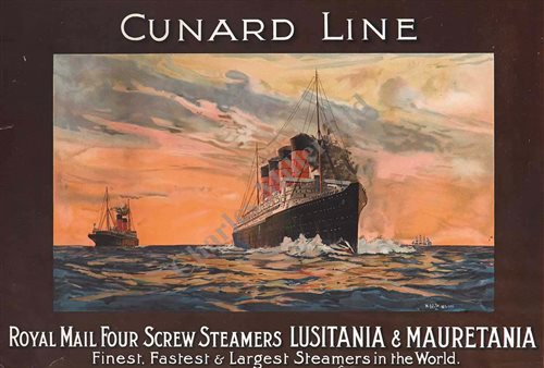 Lot 157 - A FINE CHROMOLITHOGRAHIC TRAVEL AGENT'S POSTER...