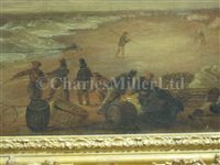 Lot 6 - FOLLOWER OF ALFRED STANNARD (BRITISH, 1806-1889) - Landing the catch