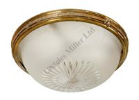 Lot 160 - A DECKHEAD SALOON LAMP, PROBABLY FROM R.M.S....