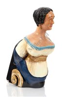 Lot 189 - A MERCHANTMAN'S FIGUREHEAD, CIRCA 1830<br/>carved...