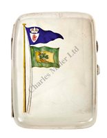 Lot 198 - SIR THOMAS LIPTON'S SILVER CIGAR CASE<br/>by Edwin...