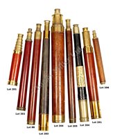 Lot 201 - A 1½IN. SINGLE DRAW MAHOGANY AND BRASS MARINE...