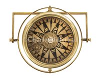 Lot 247 - A MID-19TH CENTURY DRY CARD DECK-HEAD COMPASS...