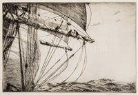 Lot 9 - ARTHUR BRISCOE (BRITISH, 1873-1943)<br/>Furling...