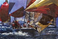 Lot 36 - δ MICHAEL VAUGHAN (BRITISH, 1938-2002)<br/>Flying...