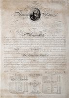 Lot 74 - A VERY RARE 'BROADSIDE' COMMEMORATING NELSON'S...