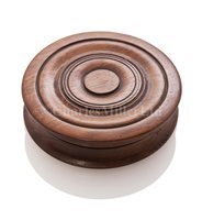 Lot 76 - A TURNED TREEN SNUFF BOX MADE FROM SAN JOSEF...