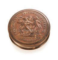 Lot 77 - A COMMEMORATIVE TRAFALGAR/WATERLOO PRESSED...