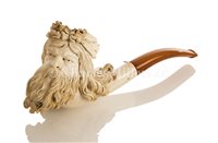 Lot 111 - A MEERSCHAUM PIPE OF NEPTUNE,...