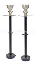 Lot 134 - TWO STANDARD LAMPS FROM THE READING ROOM OF...