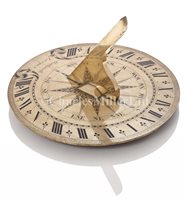 Lot 199 - A FINE LACQUERED BRASS SUNDIAL BY HENRY...