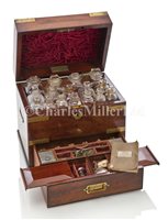 Lot 277 - A FINE DOMESTIC MEDICINE CHEST BY COX, LONDON,...