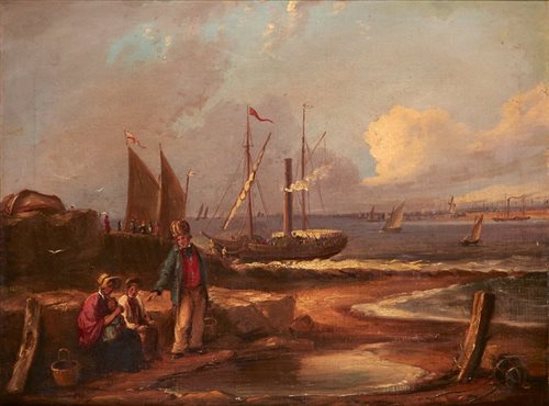 Lot 6 - DUTCH SCHOOL, CIRCA 1850<br/>A family group with...