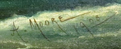 Lot 9 - A. MOORE (BRITISH, 19/20TH-CENTURY)<br/>The Royal...