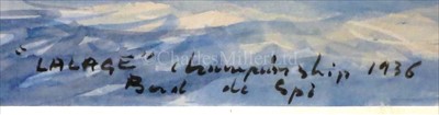 Lot 27 - δ GUY L'HOSTIS (FRENCH, 1945- )<br/>"VELSHEDA" et...