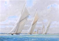 Lot 28 - δ GUY L'HOSTIS (FRENCH, 1945- )<br/>"NORADA",...