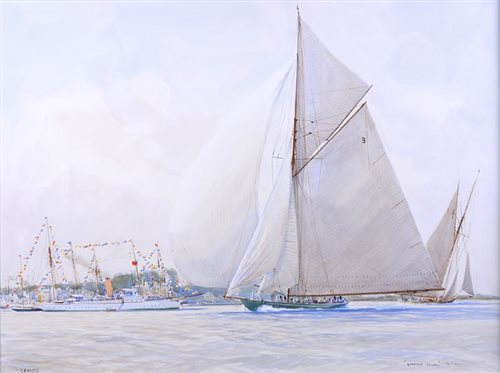Lot 29 - δ GUY L'HOSTIS (FRENCH, 1945- )<br/>"Shamrock 23...