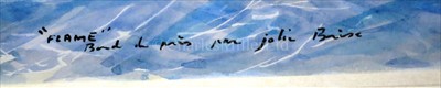 Lot 33 - δ GUY L'HOSTIS (FRENCH, 1945- )<br/>"FLAME" Bord...