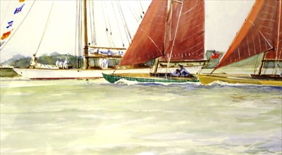 Lot 36 - δ GUY L'HOSTIS (FRENCH, 1945- )<br/>"BEMBRIDGE...