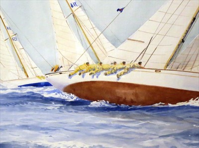 Lot 36 - δ GUY L'HOSTIS (FRENCH, 1945- )<br/>"BEMBRIDGE...