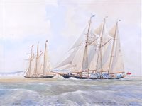 Lot 40 - δ GUY L'HOSTIS (FRENCH, 1945- )<br/>Sir Winston...