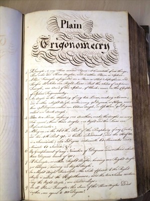 Lot 43 - Anon: Master book of an instructor in a school...