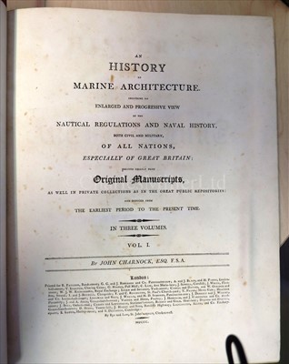 Lot 48 - Charnock, John: 'An History of Marine...