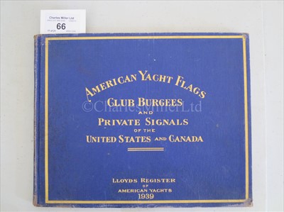 Lot 66 - LLOYD'S REGISTER OF AMERICAN YACHTS twenty-one...