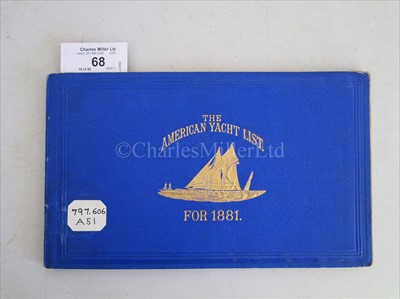 Lot 68 - LLOYD'S REGISTER OF AMERICAN YACHTS twenty...