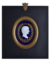 Lot 80 - A FINE EARLY 19TH-CENTURY WHITE GLASS...
