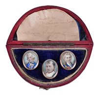 Lot 82 - A SET OF NAPOLEONIC DRESS STUDS, CIRCA...