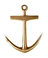 Lot 89 - A GOLD ANCHOR PENDANT COMMEMORATING THE...