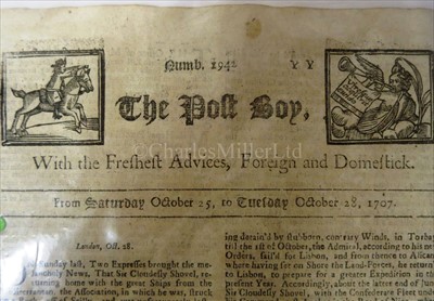Lot 128 - The Death of Sir Cloudesly Shovel<br/> "On Sunday...