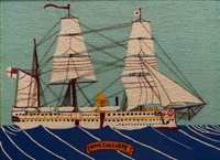 Lot 156 - AN EARLY 20TH-CENTURY SAILOR'S WOOL WORK...